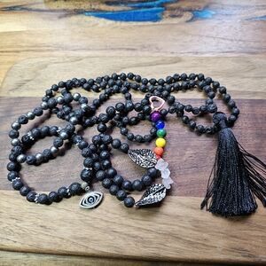 🚨 Sale Lava Rock Beaded Necklace And Bracelet Set